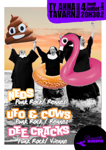 Boom des Vacances au Ty Anna avec Deecracks, UFO & Cows, Neds