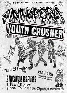 concert hardcore-punk grec : ANIFORA + YOUTH CRUSHER