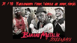 Banane Metalik et screenback en concert aux triplettes social club