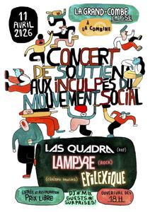 Concert de soutient aux inculpés du mouvement social