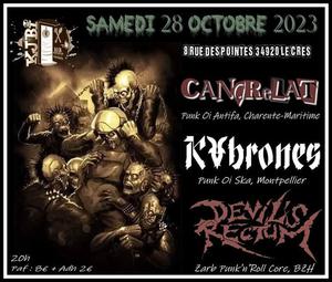 Cancrelats + Kabrones + Devil's Rectum au KJBi