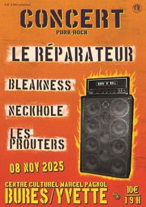 Concert AJB - Le Réparateur / Bleakness / Neckhole / Les Prouters
