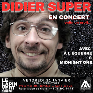 Didier Super en concert, enfin on croit...