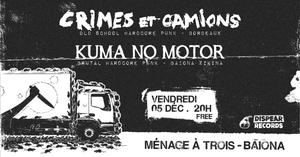 concert Crimes et Camions + Kuma No Motor
