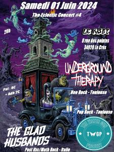 The Glad Husbands + Underground Therapy + The Water Gun Project