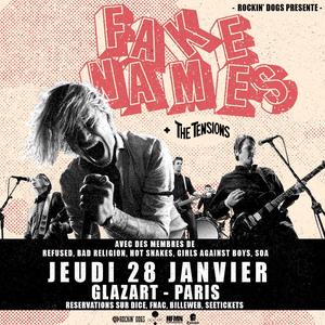 FAKE NAMES + The Tensions - PARIS, Glazart