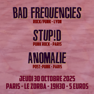 BAD FREQUENCIES / ANOMALIE / STUP!D @ LE ZORBA